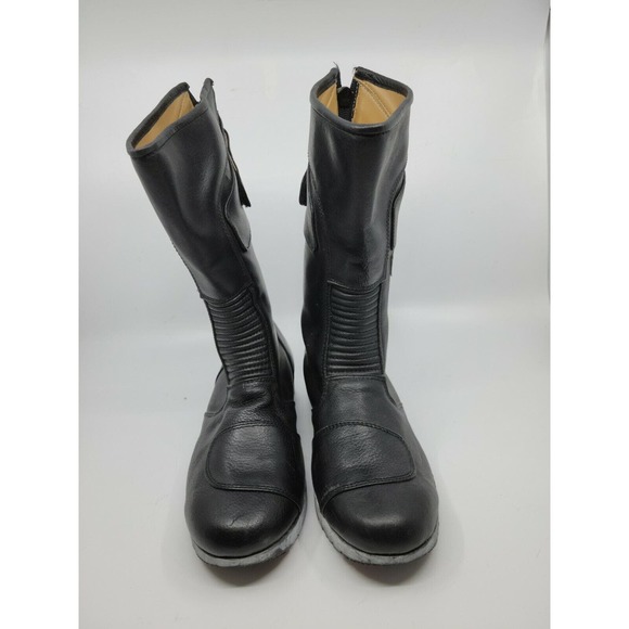 Vintage Fieldsheer Black Motorcycle Biker Boots Size 7 Needs Insoles - Picture 5 of 12